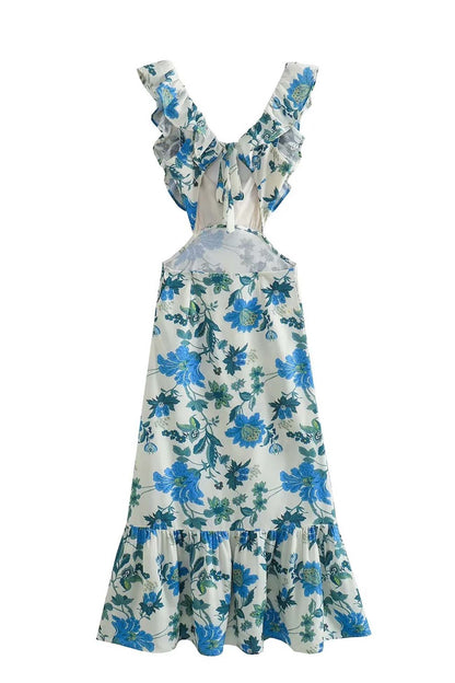 Zomer Maxi Jurk met Ruches | Lange Jurk Dames 5