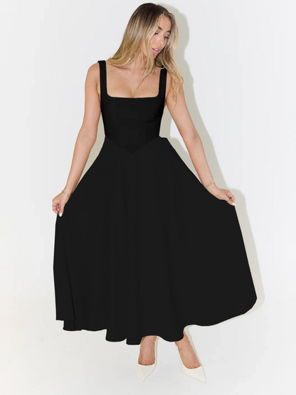 Midi Jurk Elegante Zwierige Vrouwelijke Zomerjurk - StudioMarella