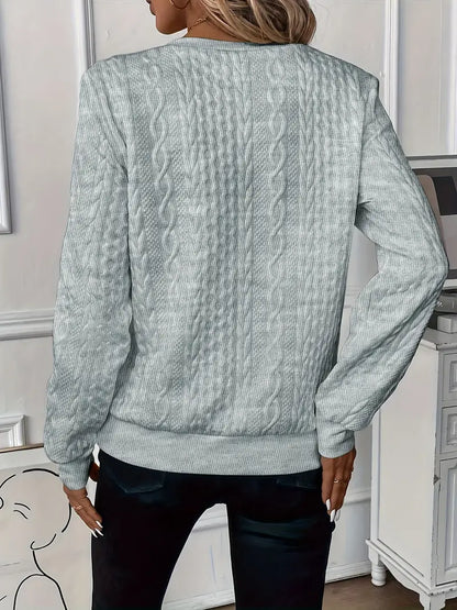 Dames Pullover Gebreid Met Strikdetail Elegant