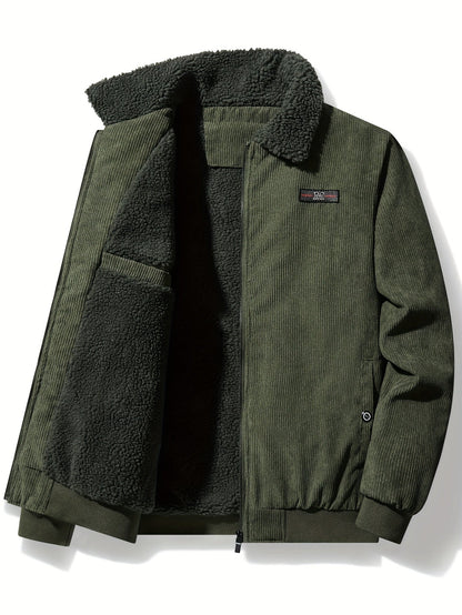 Warme Heren Winterjas met Reverskraag en Stijlvol Design