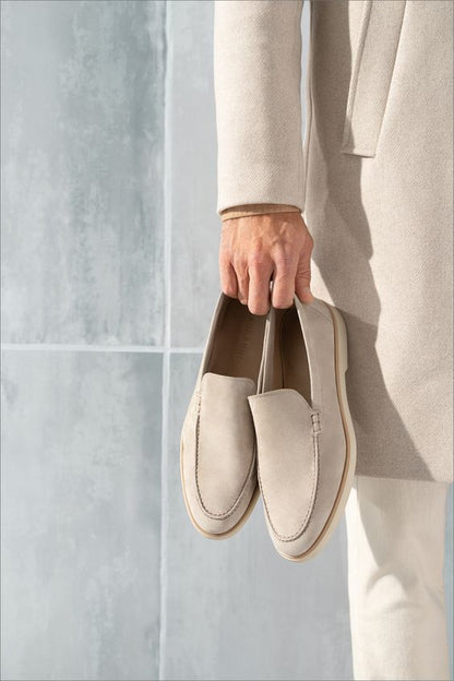 Heren Loafers Suède Instapschoenen Comfortabele Zool
