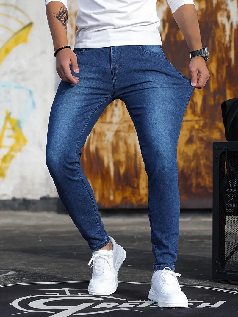 Heren Skinny Jeans van Stretch Denim Comfortabel en Stijlvol
