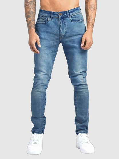Heren Spijkerbroek Slank Fit Jeans voor Dagelijks Gebruik - StudioMarella