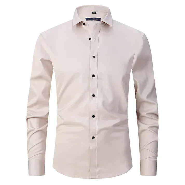 Heren Overhemd Wit Klassiek Stijl Dirk Design