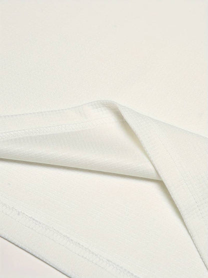 Heren Wafelshirt Lange Mouwen V-Hals Casual Kleding
