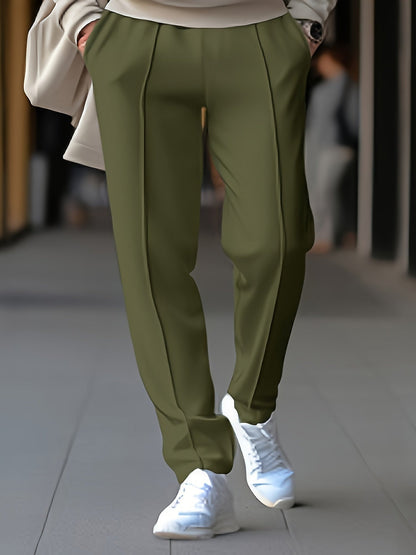 Heren Vrijetijdsbroek Comfortabel Elastisch Zwart Casual