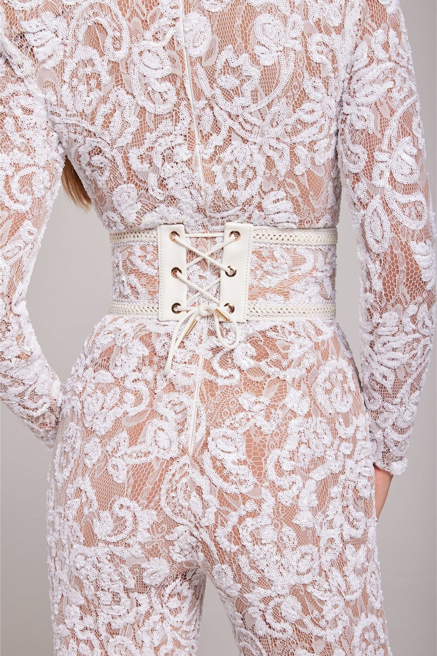 Jumpsuit voor Vrouw Kant Details Verfijnd Design