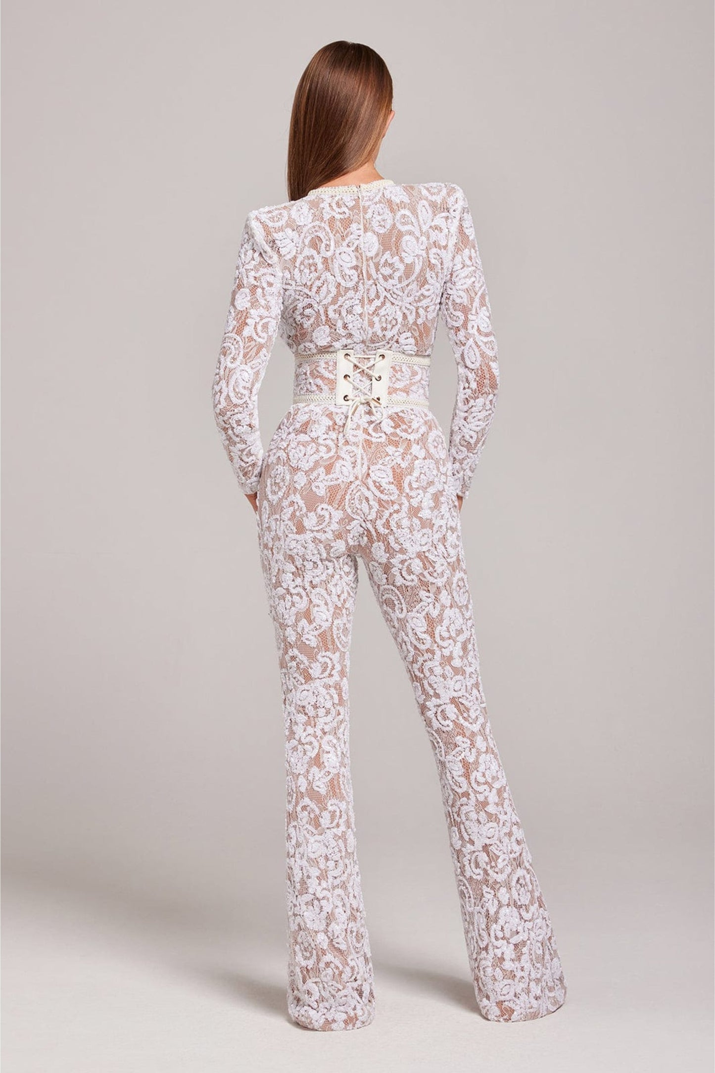 Jumpsuit voor Vrouw Kant Details Verfijnd Design
