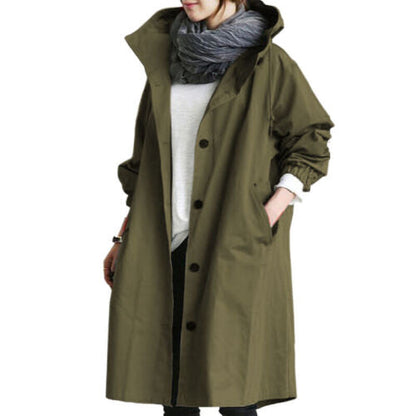 Trenchcoat Lange Stijl Vrouwen