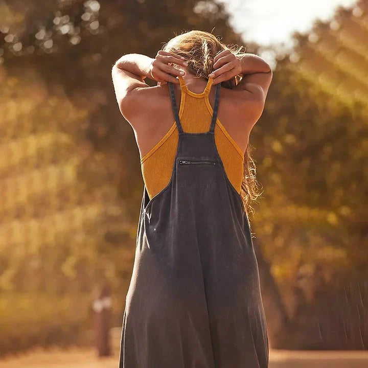 Vrouwelijke Zomerjurk Relaxt Baggy Jumpsuit