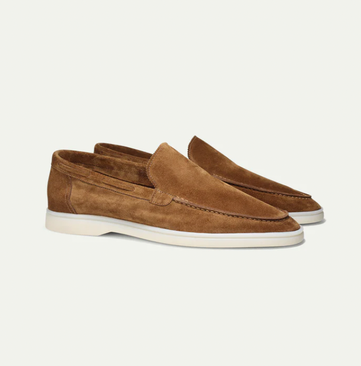 Lederen Loafer Heren Schoenen Casual Ronde Neus