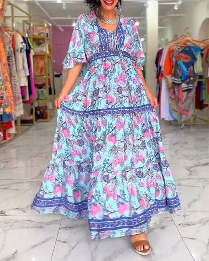 Maxi Jurk Elegante Vrouwelijke Zomerjurk