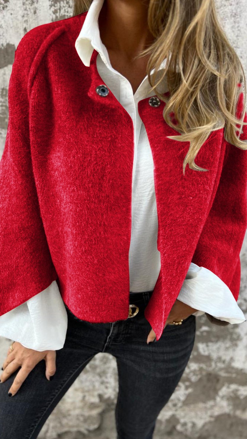 Dames Wollen Coat Lange Warme Jas