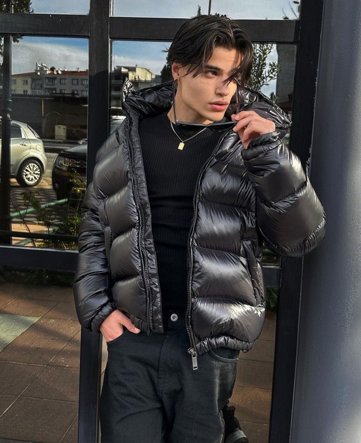 Heren Winterjas Gevoerde Gewatteerde Sherpa Jacket Warm