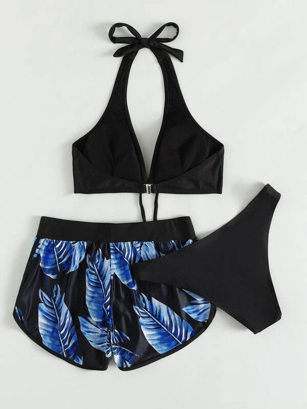 Bikini Set Zonnebaden Short en Top Dame