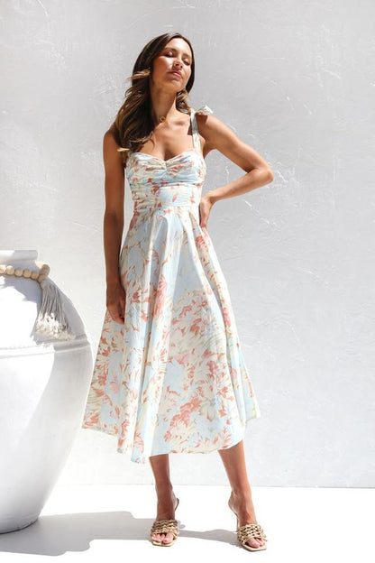 Midi Jurk Elegante Isabella Stijl