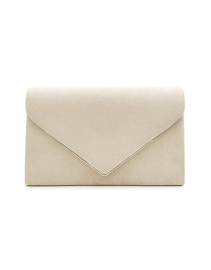 Fluwelen Avondclutch Suède Look Elegant