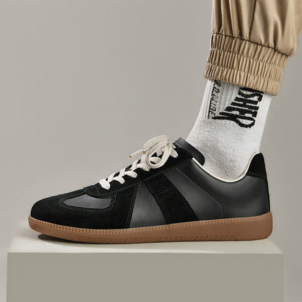 Heren Sneakers Low-Top met Veters en Stijlvolle Details