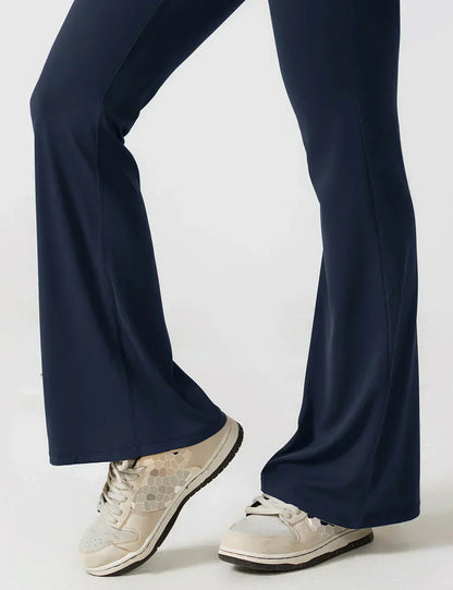 Jumpsuit Zijde V-Hals Comfortabele Flair Broek