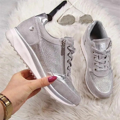 Dames Sneakers Rits Sluiting Comfortabele Pasvorm