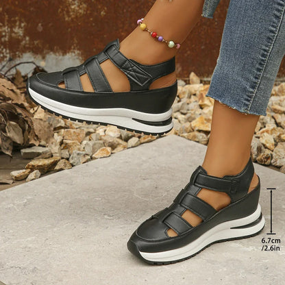 Dames Sandalen Leer Comfortabele Pasvorm