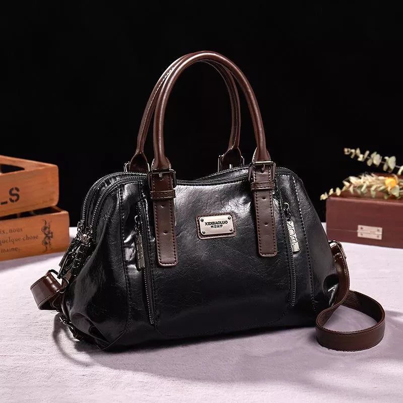 Lederen Schouderhandtas Valentina Stijlvol Design