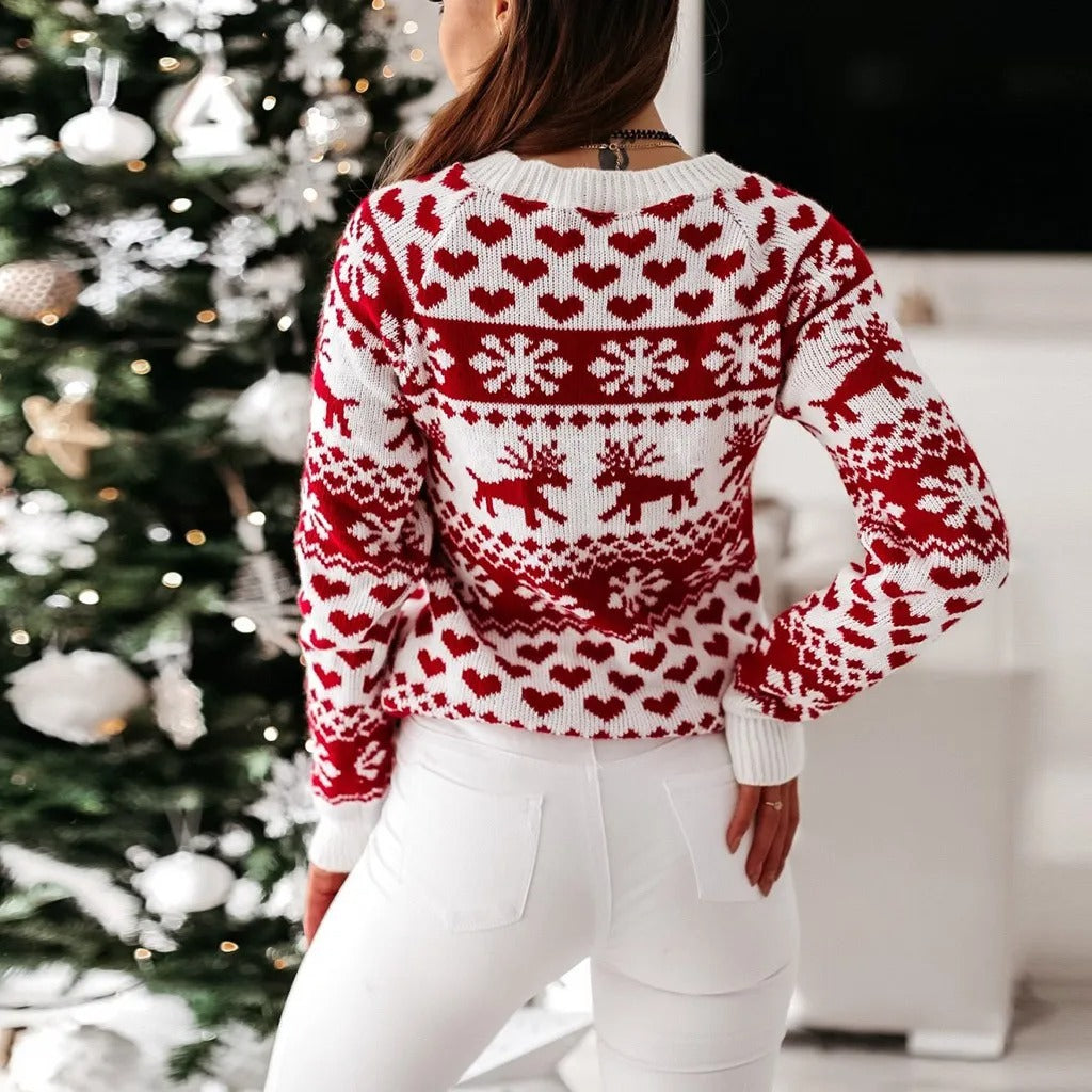 Kerstmuts met Rendierprint voor Vrouw