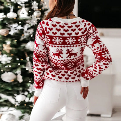 Kerstmuts met Rendierprint voor Vrouw