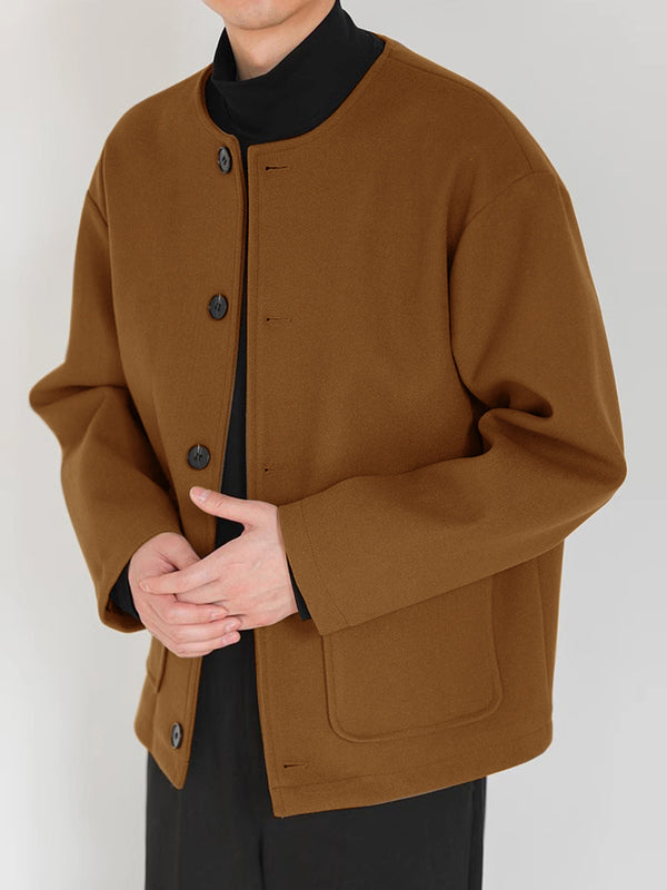 Tweed Jas Casual Mannen Blazer Met Knopen - StudioMarella