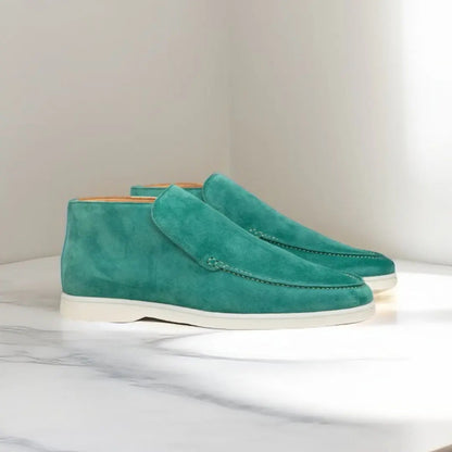 Leren Loafers voor Heren Met Gestikt Bovenwerk Comfortabel