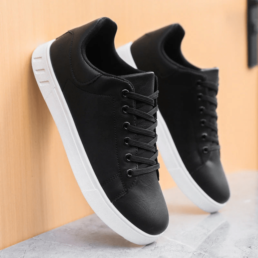 Leren Sneakers Heren Elegant Comfortabel Stijlvol Design