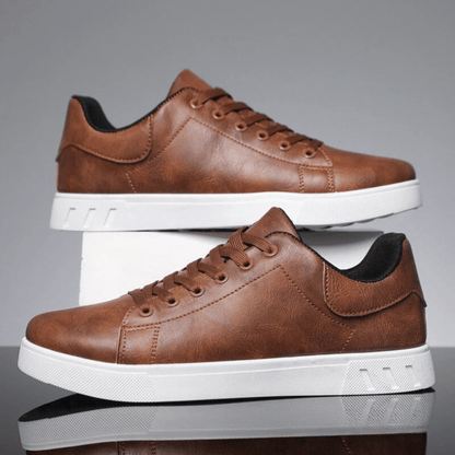Leren Sneakers Heren Elegant Comfortabel Stijlvol Design - StudioMarella