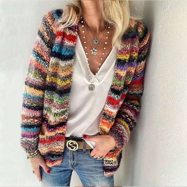 Dames Cardigan Gebreid Comfortabele Pasvorm