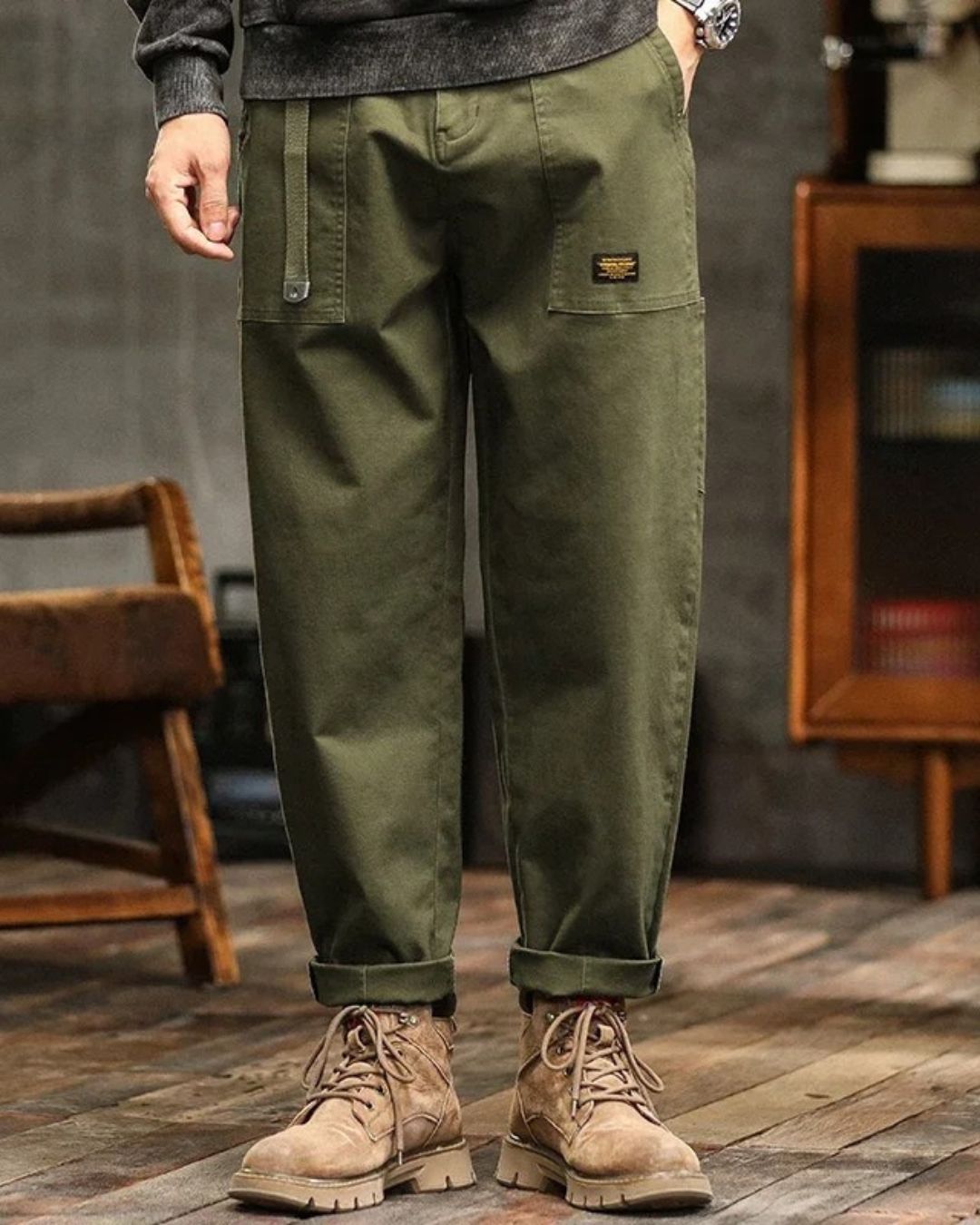 Cargo Broek Heren met Veel Zakken en Robuust Design - StudioMarella