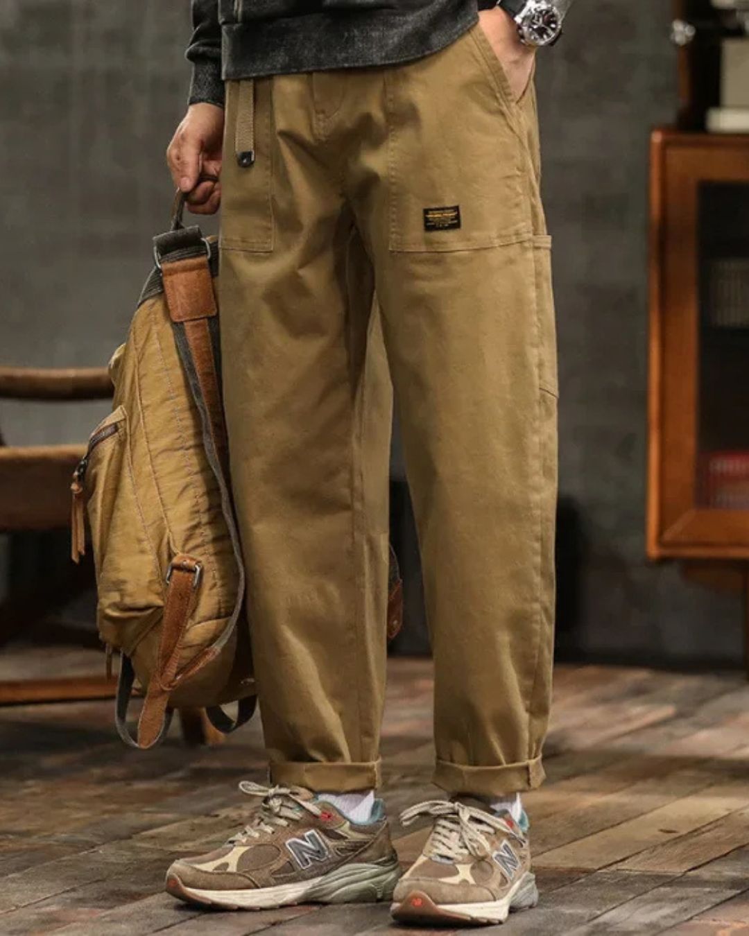 Cargo Broek Heren met Veel Zakken en Robuust Design