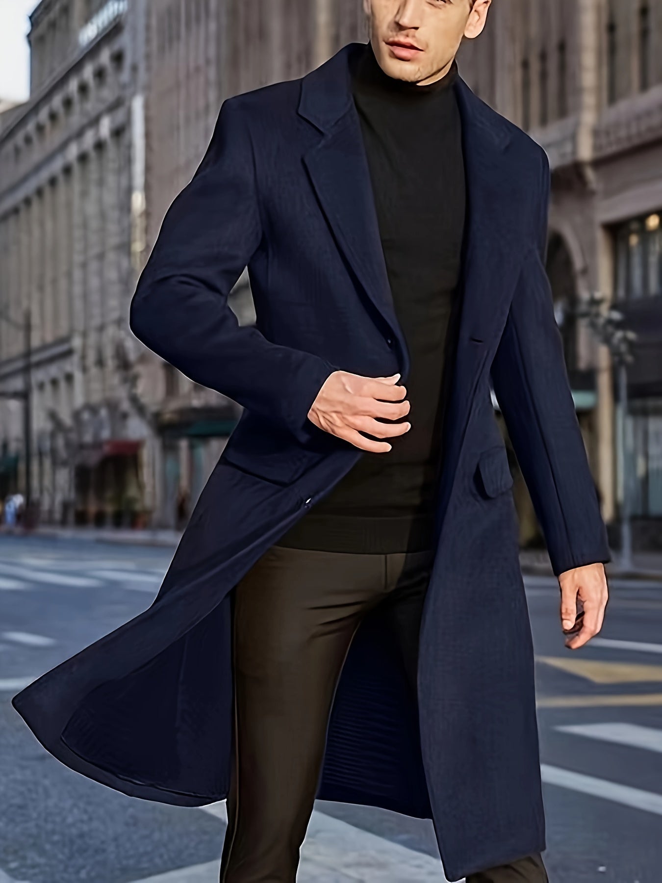 Heren Trenchcoat Waterdicht Zakelijk Elegant Winterjas