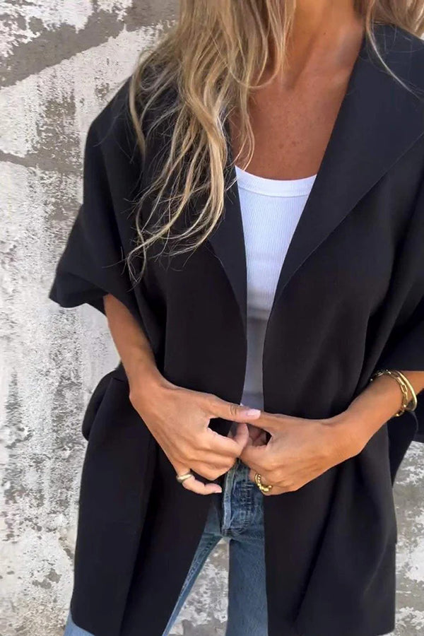 Dames Cape Jas Losvallend Oversized Warm