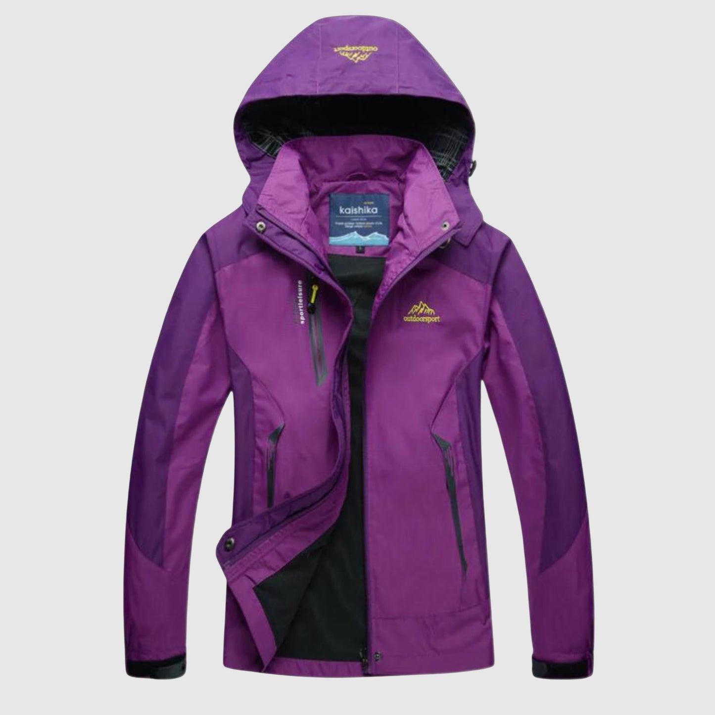 Waterdichte Damesjas met Capuchon voor Buiten en Wandelen - StudioMarella
