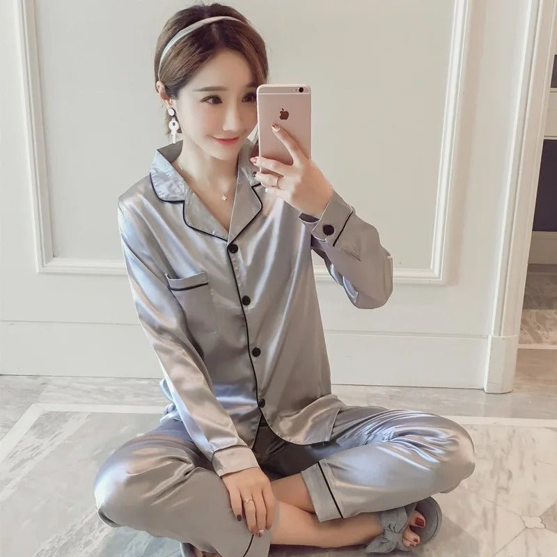 Dames Pyjama Set Zacht Klassiek Comfortabel Slapen