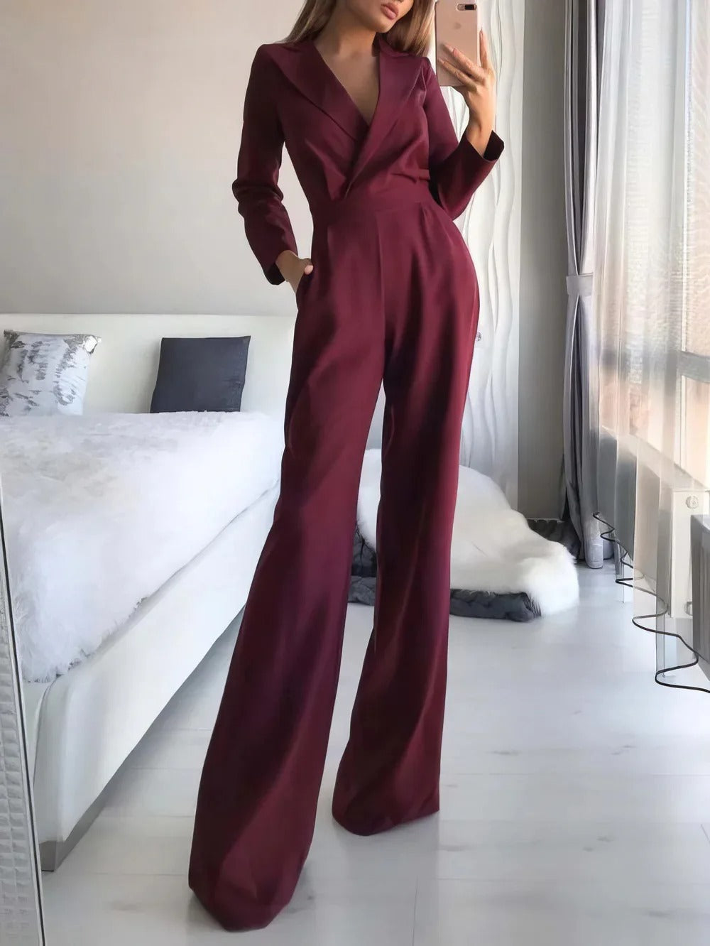 Elegante Jumpsuit voor Vrouw Zakelijk Design
