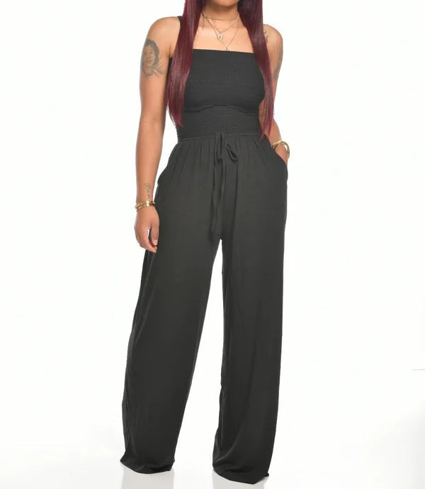 Zomer Jumpsuit Strapless Elegante Lange Broek