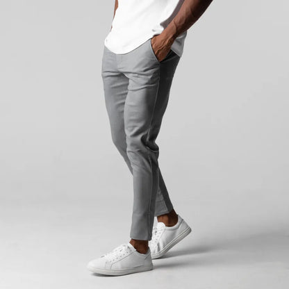 Rekbaar Chino Broek Heren Slim Fit Comfortabel