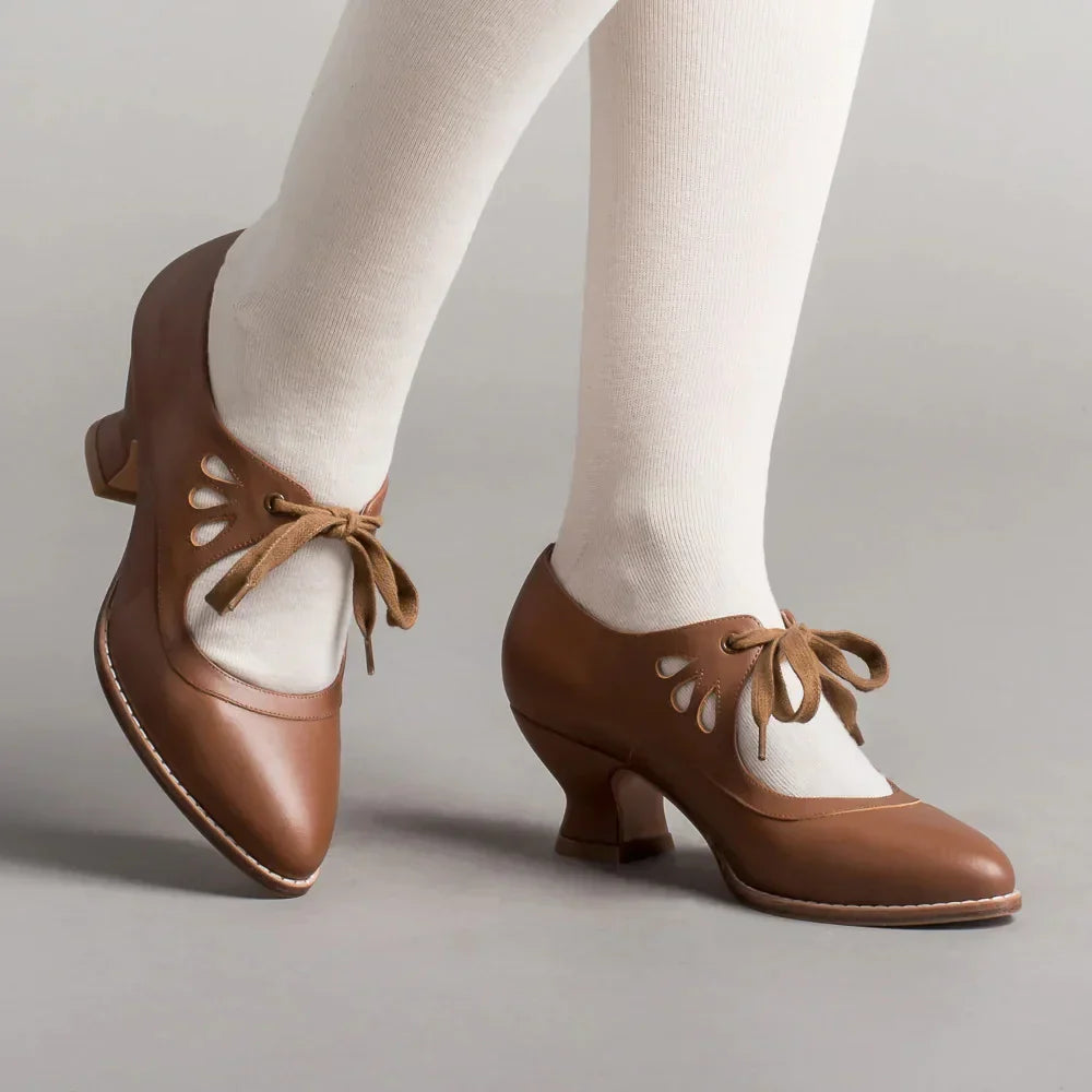 Dameschoenen met Hoge Hak Orthopedisch Leer Comfortabele Schoenen
