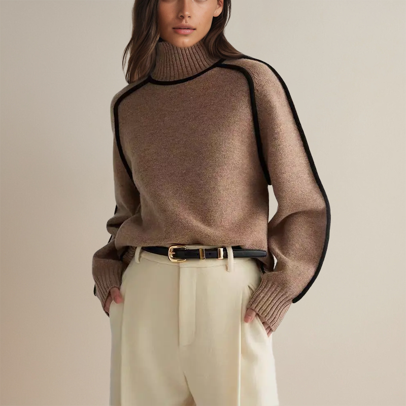 Damestrui Elegante Gebreide Jumper Tijdloos Design - StudioMarella