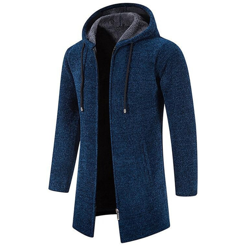 Herenvest Fleece Halflang met Capuchon Warm en Waterdicht