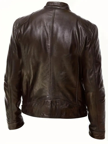 Heren Leren Jas - Tijdloze Klassieke Stijl met Moderne Accenten