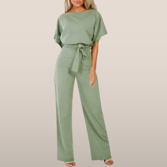 Zomer Jumpsuit Wijd Met Ceintuur Jurk Vrouw - StudioMarella