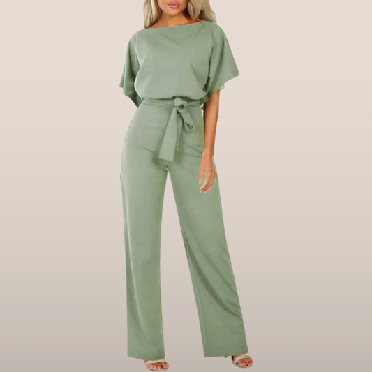Zomer Jumpsuit Wijd Met Ceintuur Jurk Vrouw - StudioMarella