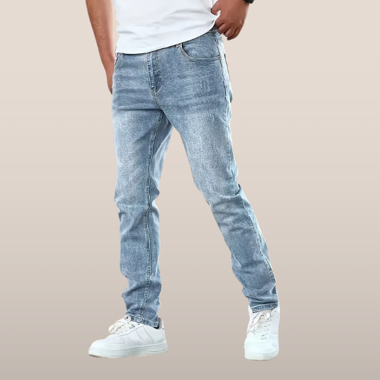 Herenslimfit Jeans van Comfortabele Stof - StudioMarella