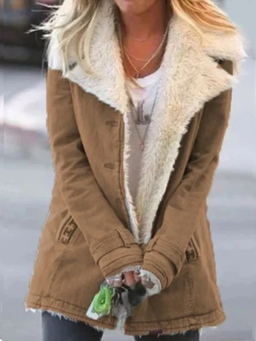 Leren Jas | Luxe Shearling Winterjas voor Dames